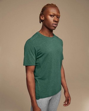 Men's On Running Active-T T-shirts Green | PH_ON8555