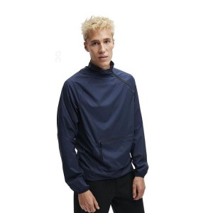 Men's On Running Active Jackets Navy | PH_ON8801