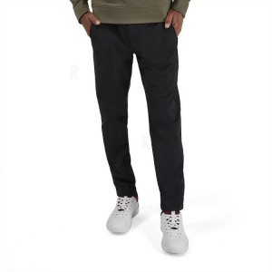 Men's On Running Active Pants Black | PH_ON8995