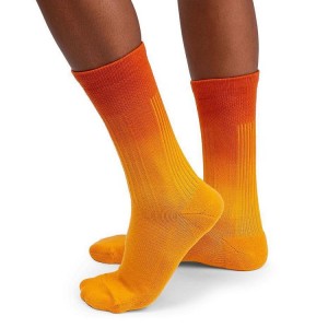 Men's On Running All-Day Socks Orange / Yellow | PH_ON1179