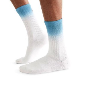 Men's On Running All-Day Socks White / Azure | PH_ON8671