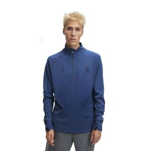 Men's On Running Climate T-shirts Navy | PH_ON8518