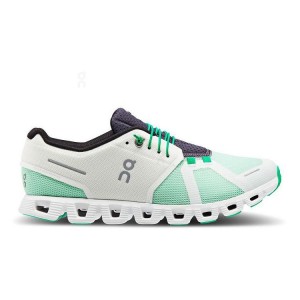 Men's On Running Cloud 5 Push Sneakers White / Green | PH_ON8970