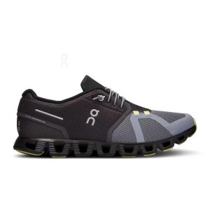 Men's On Running Cloud 5 Sneakers Black / Grey | PH_ON8411