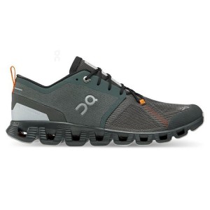 Men's On Running Cloud X 3 Shift Sneakers Olive | PH_ON8237