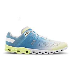 Men's On Running Cloudflow Running Shoes Blue / Yellow | PH_ON8969