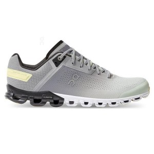 Men's On Running Cloudflow Running Shoes Grey / Yellow | PH_ON9043