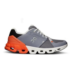 Men's On Running Cloudflyer 4 Running Shoes Grey / Orange | PH_ON8576