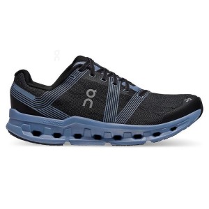 Men's On Running Cloudgo Wide Running Shoes Black / Blue | PH_ON8818