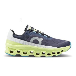 Men's On Running Cloudmonster Running Shoes Purple / Green | PH_ON9088