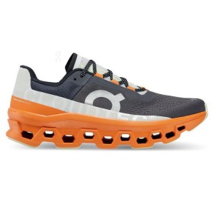 Men's On Running Cloudmonster Running Shoes Grey / Orange | PH_ON8608