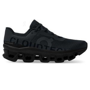 Men's On Running Cloudmonster Running Shoes Black | PH_ON8657