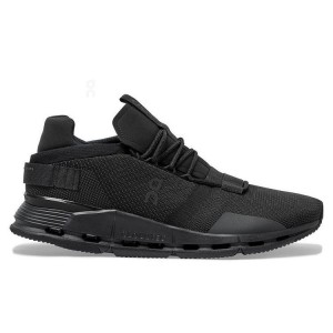 Men's On Running Cloudnova Sneakers Black | PH_ON8615