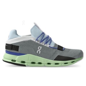 Men's On Running Cloudnova Sneakers Grey / Green | PH_ON1170