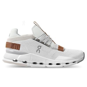 Men's On Running Cloudnova Sneakers White / Brown | PH_ON8479