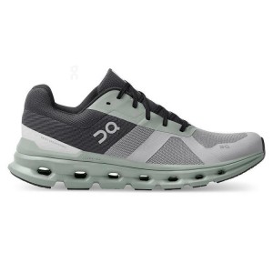 Men's On Running Cloudrunner Running Shoes Green | PH_ON8215