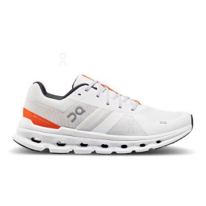 Men's On Running Cloudrunner Wide Running Shoes White | PH_ON8631