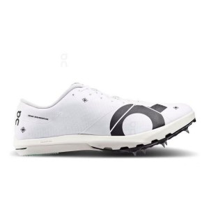 Men's On Running Cloudspike 10000m Spike Shoes White | PH_ON8830