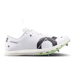 Men's On Running Cloudspike 1500m Spike Shoes White | PH_ON9016