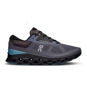Men's On Running Cloudstratus 3 Running Shoes Navy | PH_ON8332