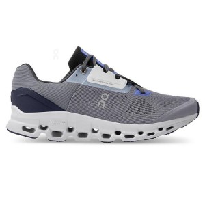 Men's On Running Cloudstratus Running Shoes Grey | PH_ON8864