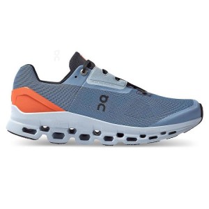 Men's On Running Cloudstratus Running Shoes Blue | PH_ON9066