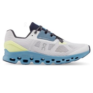 Men's On Running Cloudstratus Running Shoes Grey / Yellow | PH_ON8056