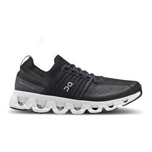 Men's On Running Cloudswift 3 Running Shoes Black / White | PH_ON8082