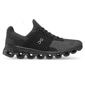 Men's On Running Cloudswift Running Shoes Black | PH_ON9080