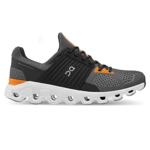Men's On Running Cloudswift Running Shoes Grey / Orange | PH_ON8758