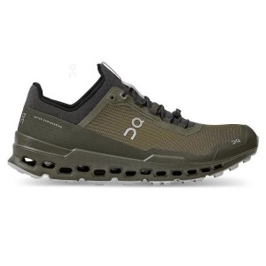 Men's On Running Cloudultra Trail Running Shoes Olive | PH_ON8217