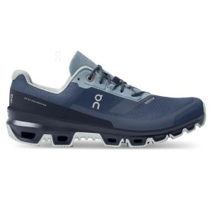 Men's On Running Cloudventure Waterproof Trail Running Shoes Navy | PH_ON8854