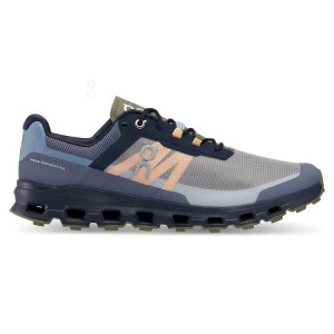 Men's On Running Cloudvista Trail Running Shoes Grey / Olive | PH_ON8964