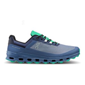 Men's On Running Cloudvista Waterproof Trail Running Shoes Blue | PH_ON9104