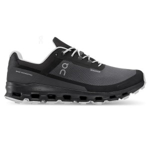 Men's On Running Cloudvista Waterproof Trail Running Shoes Black | PH_ON8128