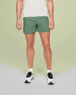Men's On Running Essential Shorts Olive | PH_ON8754