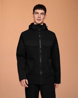 Men's On Running Explorer Jackets Black | PH_ON8283