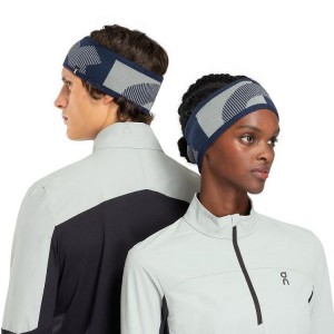 Men's On Running Explorer Merino Headband Navy | PH_ON8271