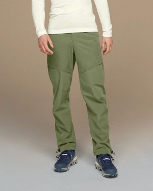 Men's On Running Explorer Pants Olive | PH_ON8957