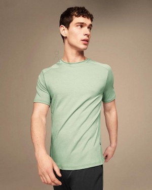 Men's On Running Focus-T T-shirts Turquoise | PH_ON8984