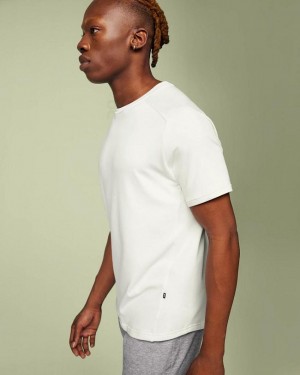 Men's On Running Focus-T T-shirts White | PH_ON8162