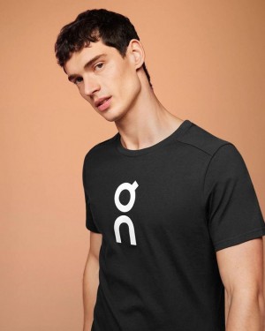 Men's On Running Graphic-T T-shirts Black | PH_ON8141
