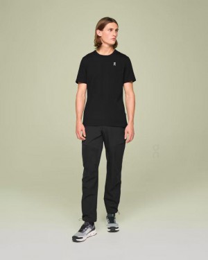 Men's On Running Graphic T-shirts Black | PH_ON9162