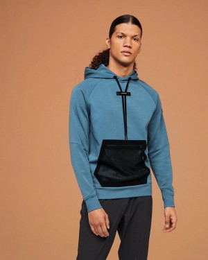 Men's On Running Hoodies Blue | PH_ON8262