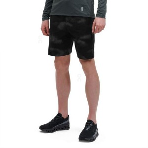 Men's On Running Hybrid Lumos Shorts Black | PH_ON8982