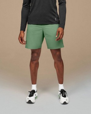 Men's On Running Hybrid Shorts Green | PH_ON8557