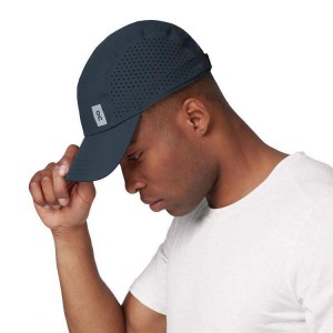 Men's On Running Lightweight Caps Navy | PH_ON8593