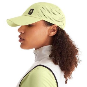 Men's On Running Lightweight Caps Yellow | PH_ON8752