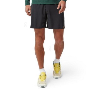 Men's On Running Lightweight Shorts Black | PH_ON8371