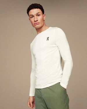 Men's On Running Merino Long-T T-shirts White | PH_ON8595